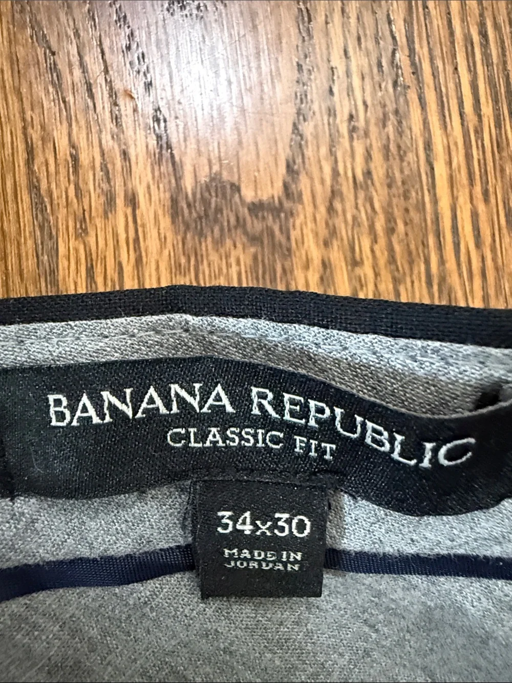 E Banana Republic Black Men's 34x30 Dress Pants - Classic Straight Fit
